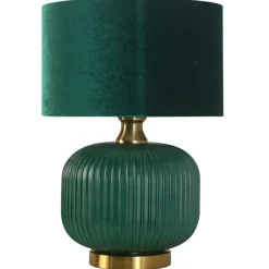 Sklep Kaja Elegancka lampka stołowa LP-1515/1T SMALL GREEN TAMIZA | Kaja* Lampki Stołowe Z Abażurem|Nowoczesne Lampki Stołowe