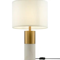 Sklep Kaja Elegancka lampka stołowa z białym abażurem Z030TL-01BS z serii BIANCO* Lampki Stołowe Z Abażurem|Nowoczesne Lampki Stołowe