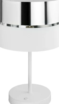 Sklep Kaja Elegancka lampka z abażurem TK 5472 HILTON SILVER | Kaja Oświetlenie* Nowoczesne Lampki Stołowe