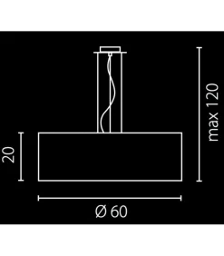 Sklep Kaja Elegancka, metaliczna lampa wisząca ⌀60cm 67544 NODO | Kaja Online