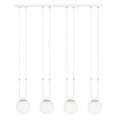 Sklep Kaja Elegancka, prosta lampa wisząca nad stół 1115/4 GLAM | Kaja biały Shop