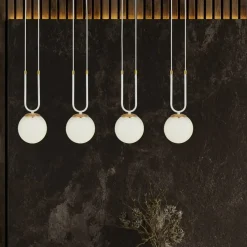 Sklep Kaja Elegancka, prosta lampa wisząca nad stół 1115/4 GLAM | Kaja biały Shop