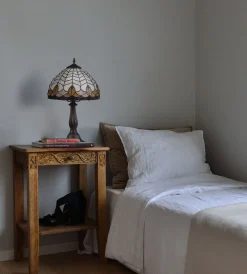 Sklep Kaja Elegancka, witrażowa lampka stołowa K-G121551 SARGAN | Kaja* Lampki Stołowe Retro