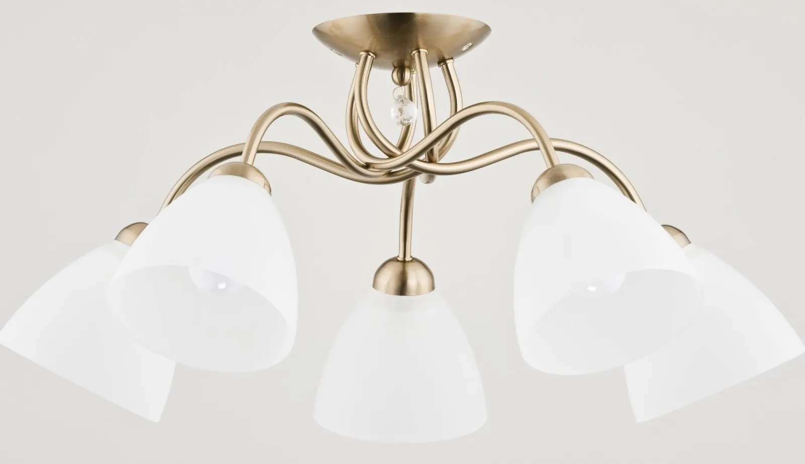 Sklep Kaja Elegancka złota lampa sufitowa na 5 kloszy AL 23755 | Kaja* Randole Tradycyjne