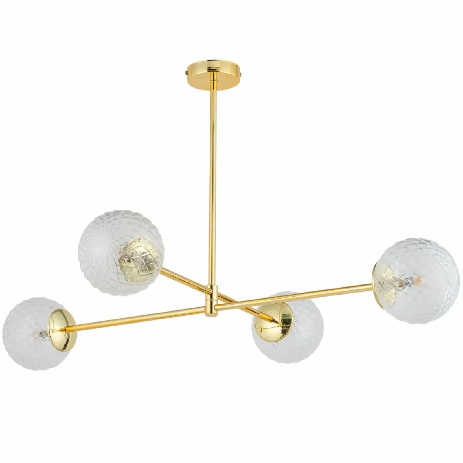 Sklep Kaja Elegancka, złota lampa sufitowa do sypialni TK 4605 z serii CADIX Online