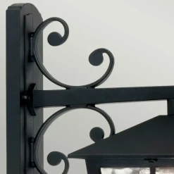 Sklep Kaja Elegancki kinkiet naścienny, IP43 BL52M-BLACK z serii CANTERBURY* Kinkiety Ogrodowe