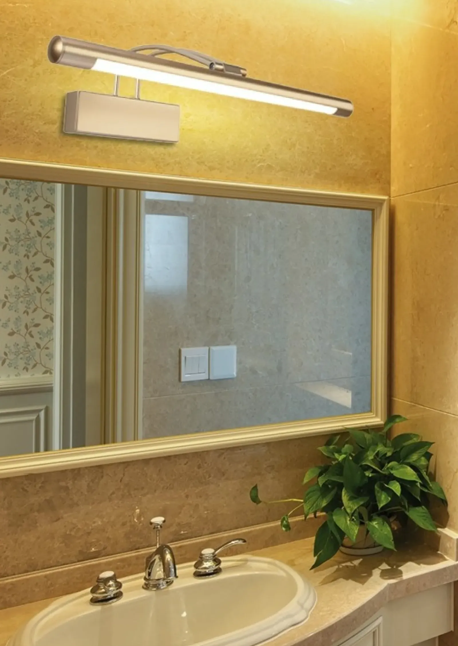 Sklep Kaja Elegancki, ledowy kinkiet nad lustro 21-69726 RENOIR | Kaja* Lampy Led|Kinkiety Tradycyjne