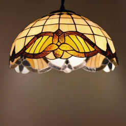 Sklep Kaja Elegancki żyrandol z witrażowym kloszem K-P161122 WITRAŻ | Kaja* Randole Tradycyjne|Lampy Wiszące Witrażowe