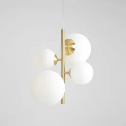 Sklep Kaja Elegancki złoty żyrandol z kloszami 1091L40 BLOOM | Kaja Oświetlenie Zadzwońporabattel.783200183(8-16)/mailsklep@kaja.com.pl Fashion