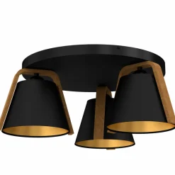 Sklep Kaja Estetyczna czarno-złota lampa sufitowa LX 0641 z serii NORKO | Kaja Fashion