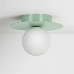 Sklep Kaja Estetyczna lampa sufitowa w kolorze szałwii K-5452 z serii ROBIN* Plafony Klasyczne|Plafony