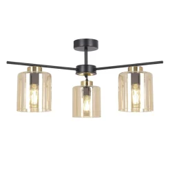 Sklep Kaja Estetyczna lampa sufitowa z miodowymi kloszami K-5521 z serii AURELIA Flash Sale