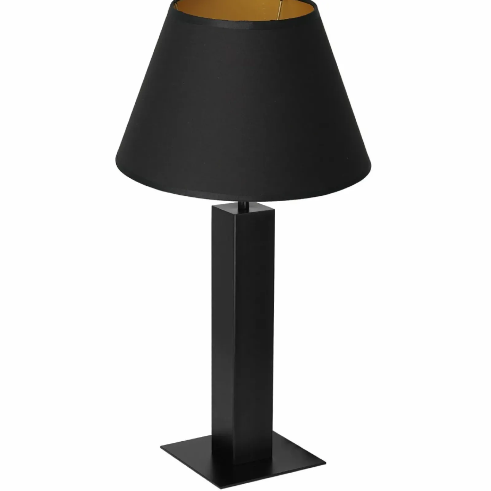 Sklep Kaja Estetyczna lampka stołowa, czarno-złota LX 3612 z serii TABLE LAMPS* Lampki Stołowe Z Abażurem|Tradycyjne Lampki Stołowe