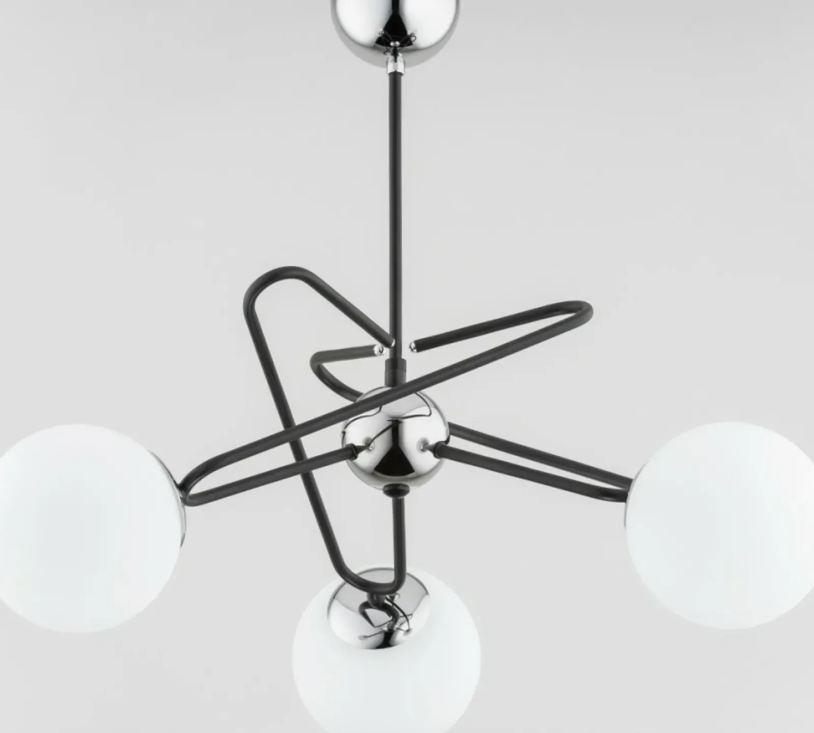 Sklep Kaja Finezyjna lampa sufitowa w chromie i czerni AL 63088 | Kaja Shop