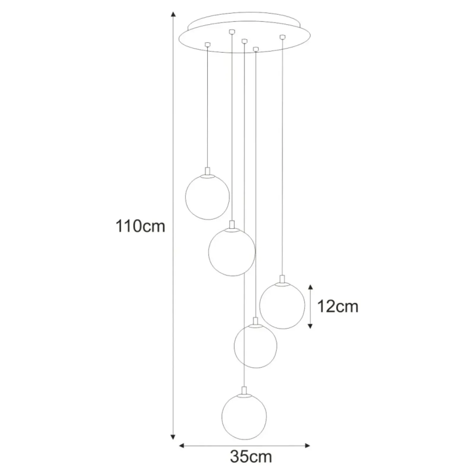 Sklep Kaja Finezyjna lampa wisząca z bursztynowymi kloszami K-5561 z serii GALAXY Flash Sale