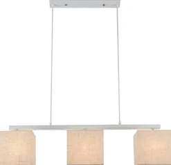 Sklep Kaja Funkcjonalna lampa z lnianymi abażurami 33-58355 BOHO | Kaja* Randole Tradycyjne
