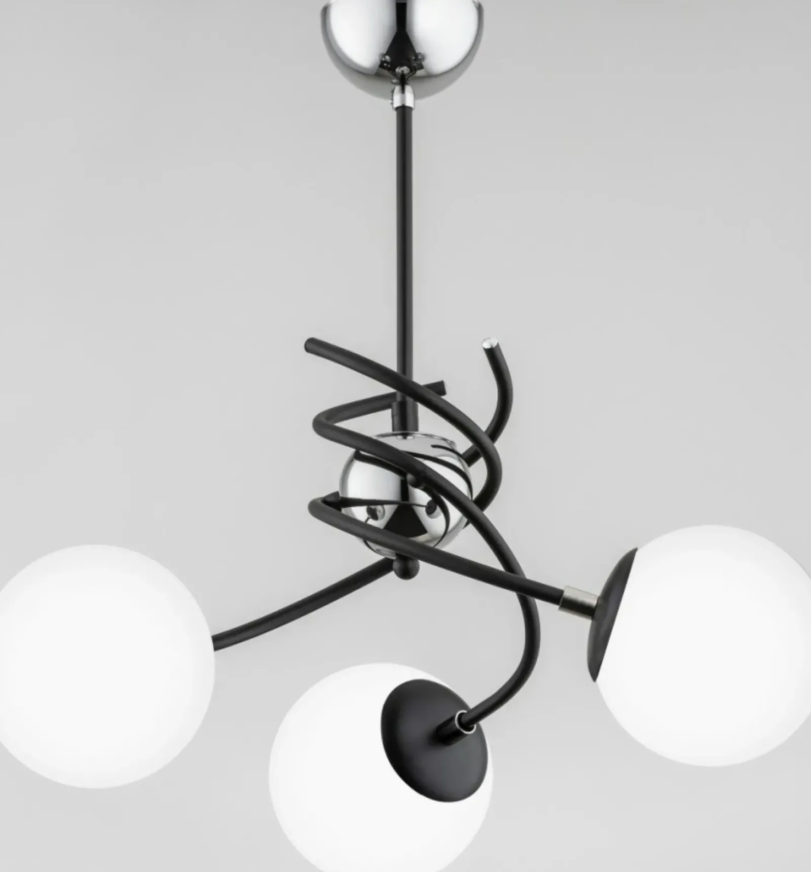 Sklep Kaja Futurystyczna lampa sufitowa z 3 białymi kulami AL 28593 | Kaja Sale