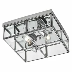 Sklep Kaja Geometryczna, chromowana lampa sufitowa LP-2323/2C MONZA | Kaja Best