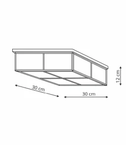 Sklep Kaja Geometryczna, chromowana lampa sufitowa LP-2323/2C MONZA | Kaja Best