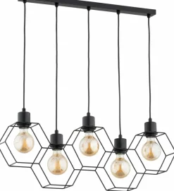 Sklep Kaja Geometryczna, druciana lampa nad stół w salonie AL 63175 z serii KOMBI | Kaja Oś Discount
