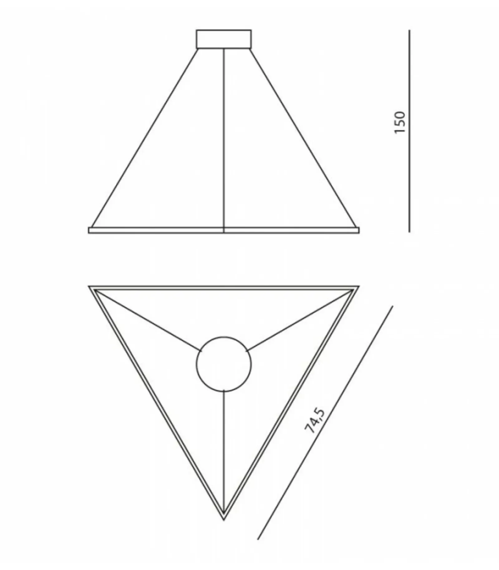 Sklep Kaja Geometryczna lampa ledowy trójkąt 67031 ORIGAMI | Kaja Oświetlenie Cheap