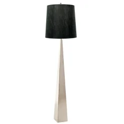 Sklep Kaja Geometryczna lampa podłogowa ASCENT-FL-PN-BK z serii ASCENT* Lampy Podłogowe Z Abażurem|Tradycyjne Lampy Podłogowe