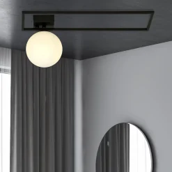 Sklep Kaja Geometryczna lampa sufitowa z białym kloszem 1130/1B IMAGO | Kaja* Plafony Nowoczesne