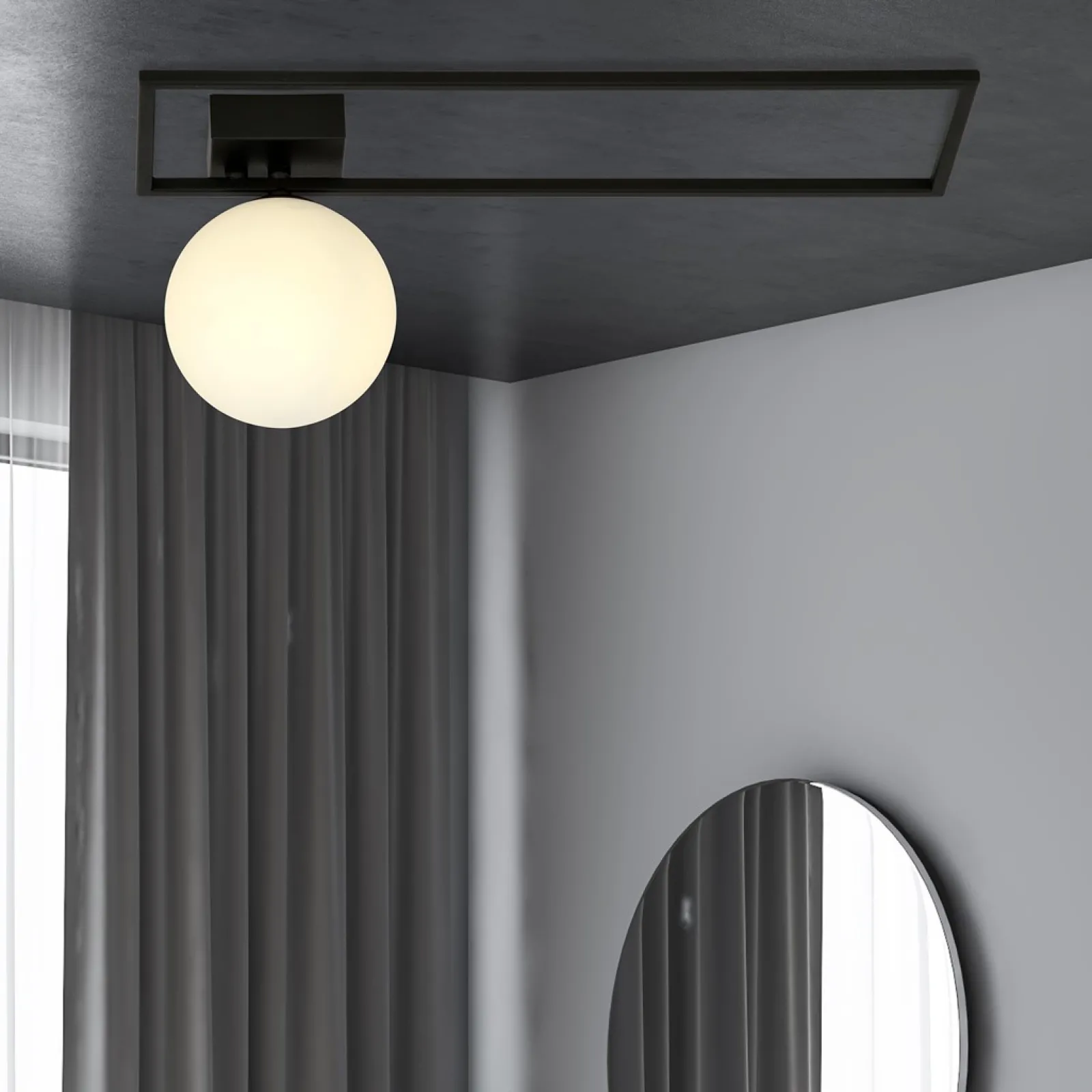 Sklep Kaja Geometryczna lampa sufitowa z białym kloszem 1130/1B IMAGO | Kaja* Plafony Nowoczesne