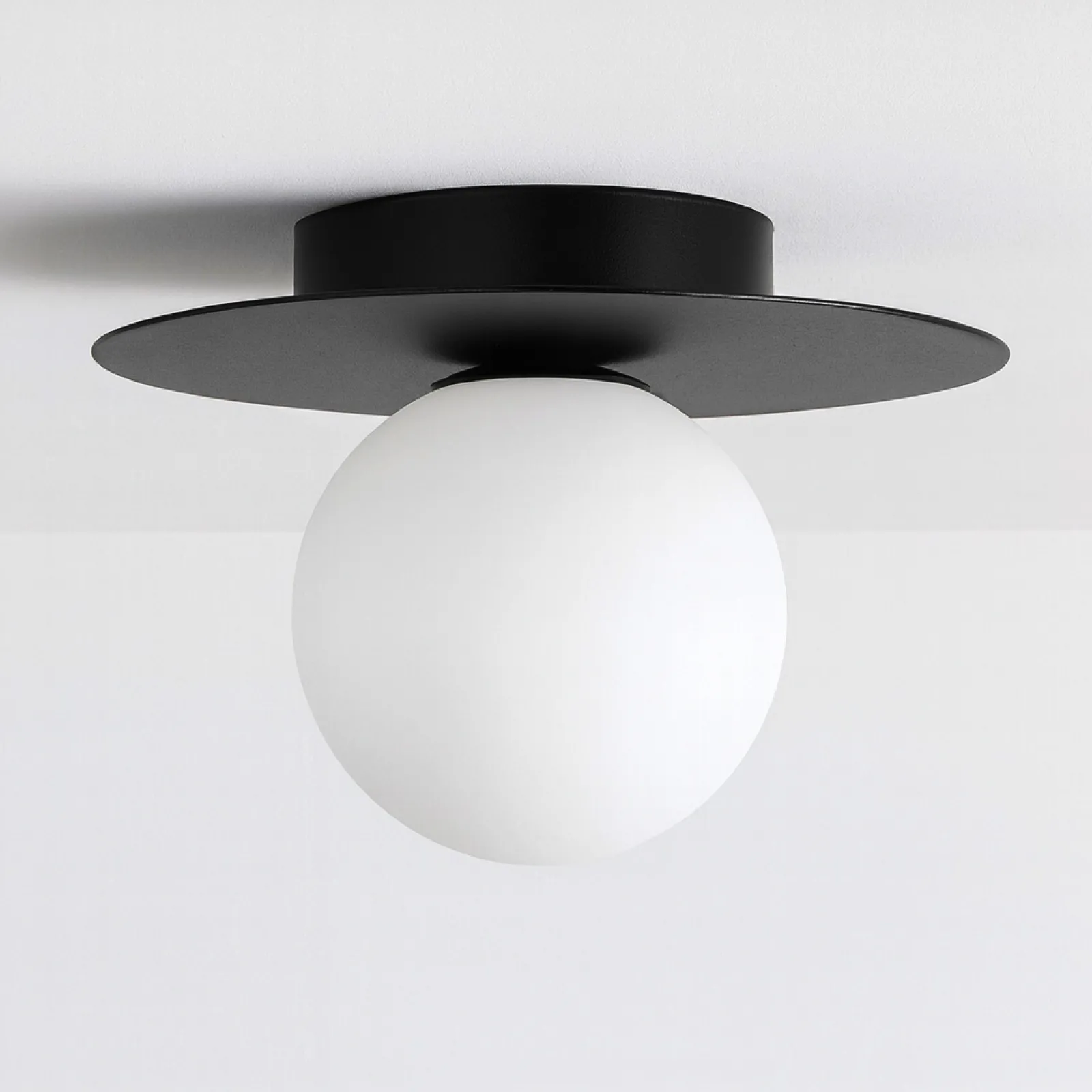 Sklep Kaja Geometryczna lampa sufitowa, czarno-biały plafon K-5437 z serii ROBIN* Plafony Klasyczne|Plafony