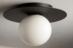 Sklep Kaja Geometryczna lampa sufitowa, czarno-biały plafon K-5437 z serii ROBIN* Plafony Klasyczne|Plafony