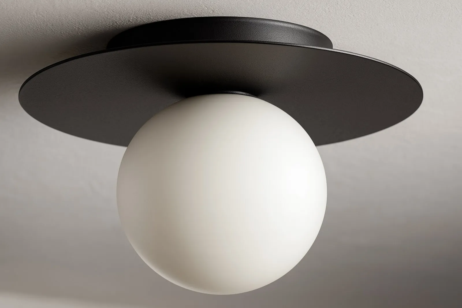 Sklep Kaja Geometryczna lampa sufitowa, czarno-biały plafon K-5437 z serii ROBIN* Plafony Klasyczne|Plafony