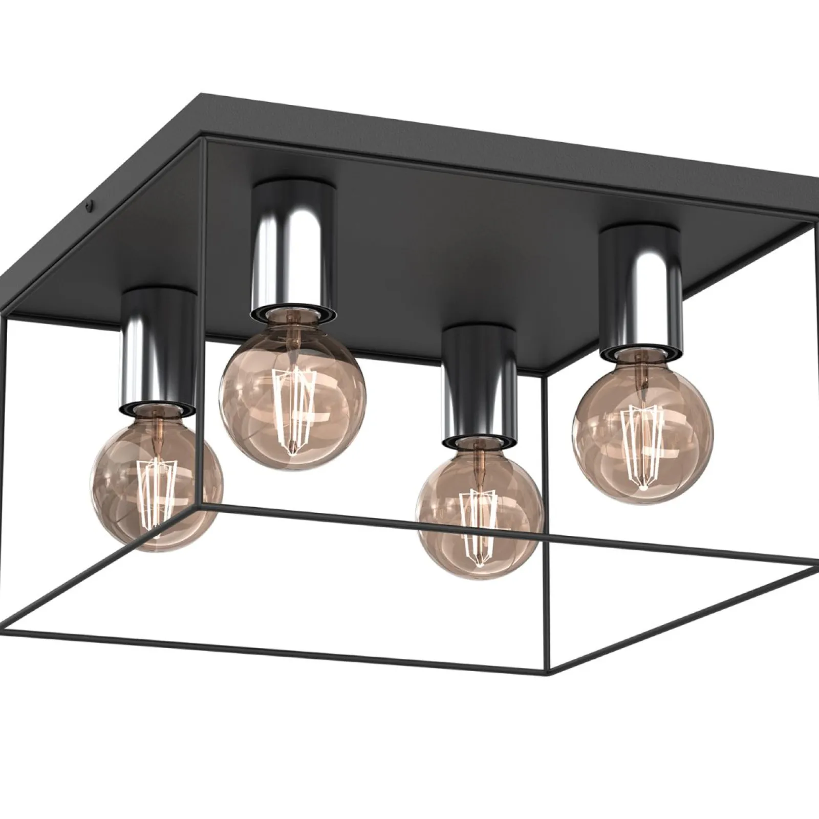 Sklep Kaja Geometryczna lampa sufitowa, druciana kostka LX 8118 HOMEN | Kaja* Plafony Nowoczesne
