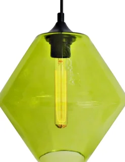 Sklep Kaja Geometryczna lampa wisząca z żarówką 31-36353 BREMEN | Kaja zielony Clearance