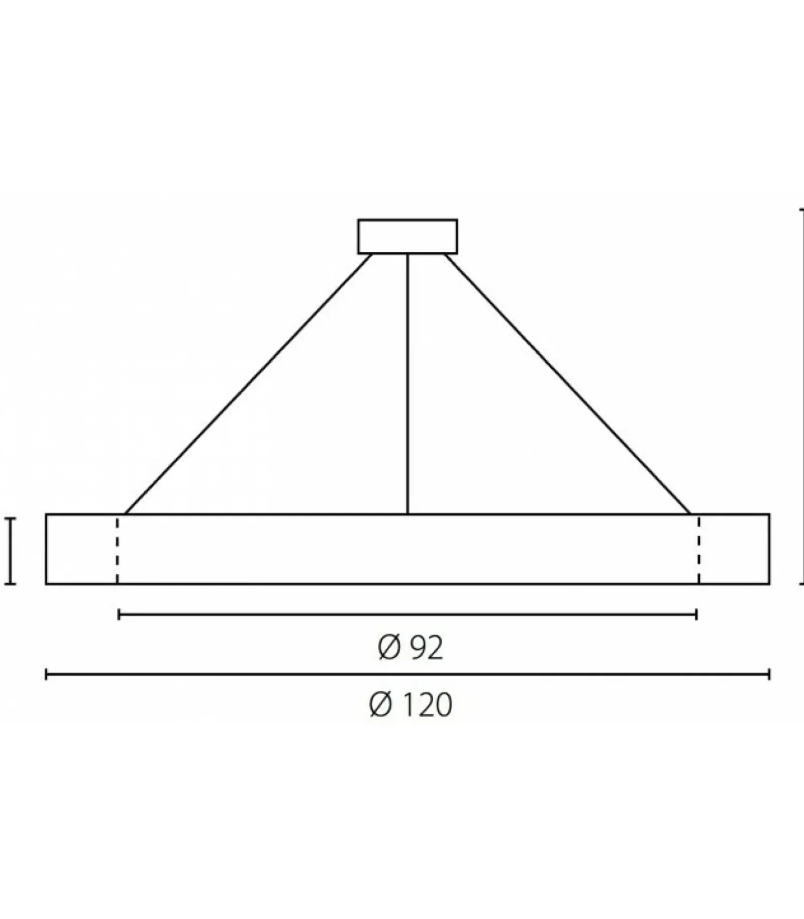Sklep Kaja Geometryczna lampa wisząca LED ⌀120 67720 TUBUS | Kaja Oświetlenie Shop