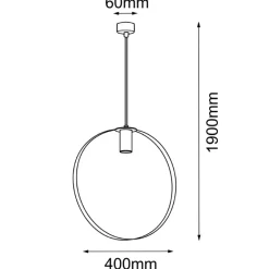 Sklep Kaja Geometryczna lampa wisząca GU10 ⌀40cm ANT 5149 ORTIGA | Kaja Best Sale