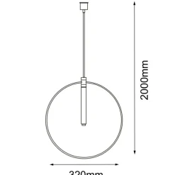 Sklep Kaja Geometryczna lampa wisząca na żarówkę G9 ANT 8290 FARO | Kaja New