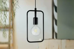 Sklep Kaja Geometryczna lampa wisząca do jadalni K-3830 GEO | Kaja Oświetlenie czarny Sale