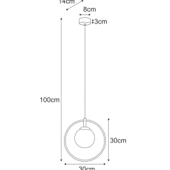 Sklep Kaja Geometryczna lampa wisząca, regulowana wysokość K-5390 z serii RITUS* Żyrandole Nowoczesne|Żyrandole Z Kloszami