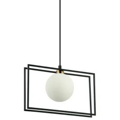 Sklep Kaja Geometryczna lampa wisząca PND-53423-1-BK GROSETTA | Kaja Oświetlenie Cheap