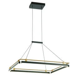 Sklep Kaja Geometryczna lampa wisząca LED PND-54638S-44W-3K-BK-GD MERLOT | Kaja Outlet