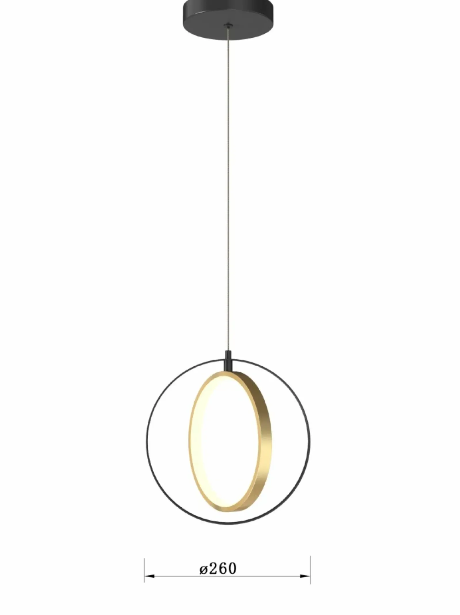 Sklep Kaja Geometryczna lampa wisząca LED do sypialni WF 6134-0110 VALLA | Kaja Clearance