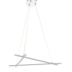 Sklep Kaja Geometryczna, ledowa lampa wisząca A0020-330 ANDROS | Kaja Oświetlenie srebrny Shop