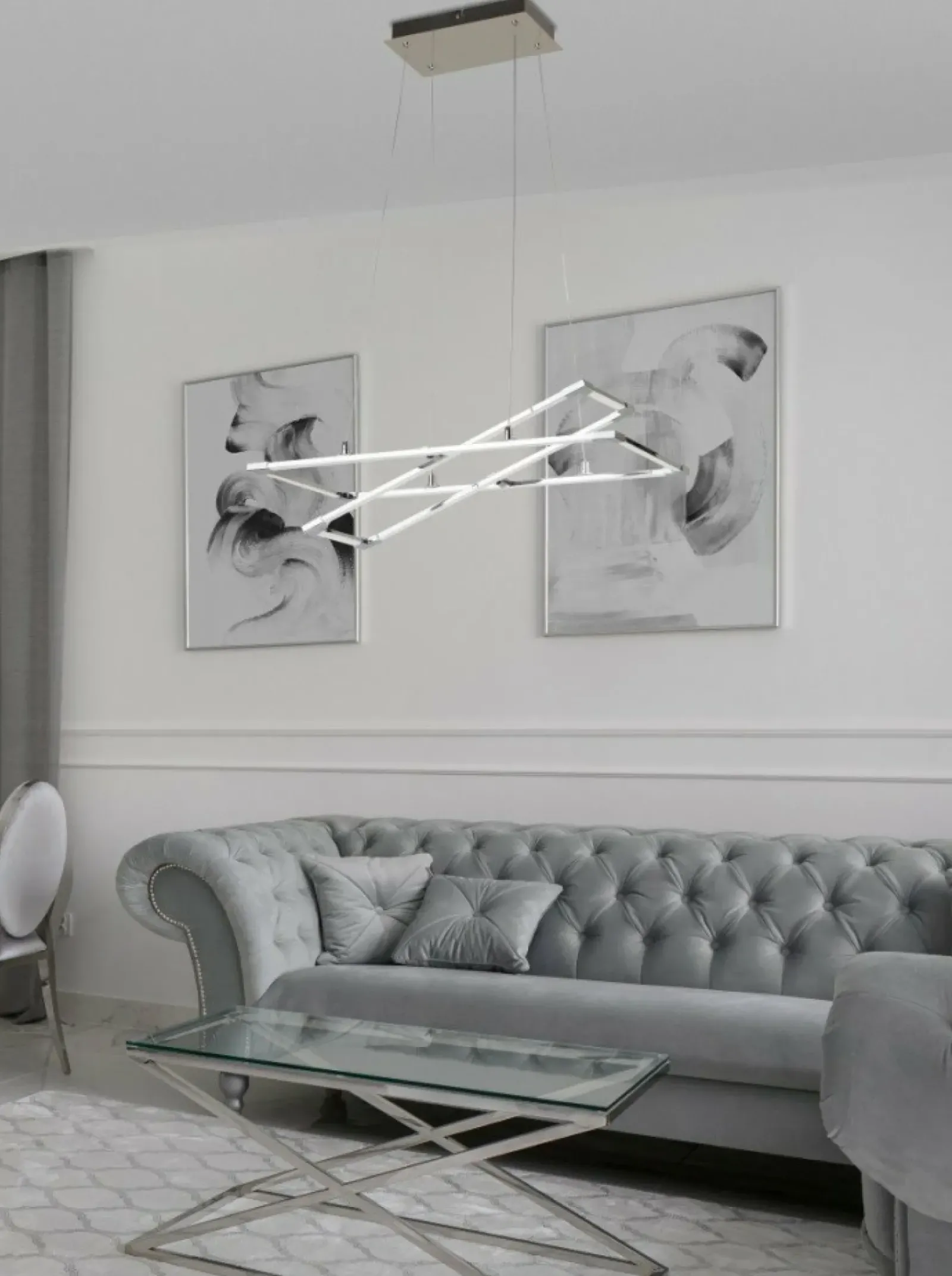 Sklep Kaja Geometryczna, ledowa lampa wisząca A0033-320 KSEROS | Kaja Oświetlenie Store
