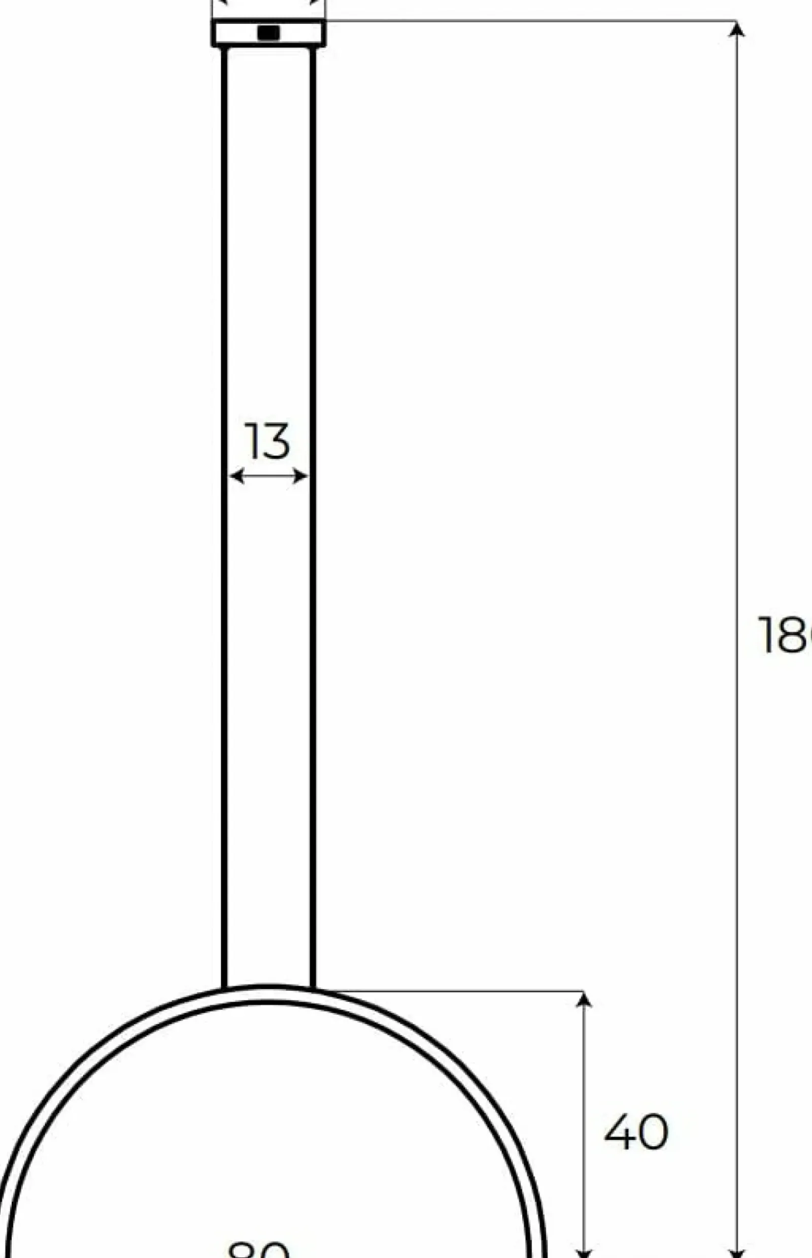 Sklep Kaja Geometryczna, ledowa lampa wisząca MX P0521 TRIO ARC | Kaja Clearance