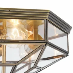 Sklep Kaja Geometryczna plafoniera 3xE27 H356-CL-03-BZ ZEIL | Kaja Oświetlenie* Plafony Nowoczesne