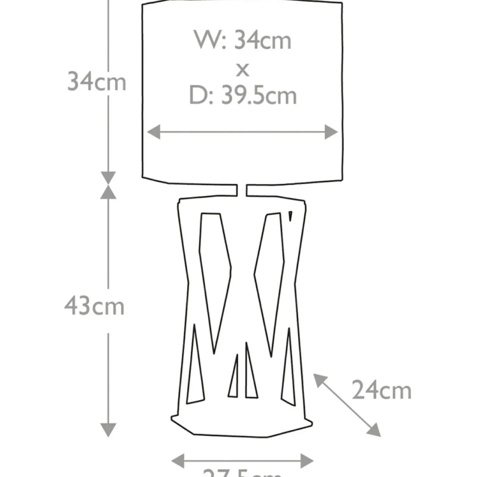 Sklep Kaja Geometryczna, złota lampa stołowa APOLLO-TL z serii APOLLO* Lampki Stołowe Z Abażurem|Tradycyjne Lampki Stołowe
