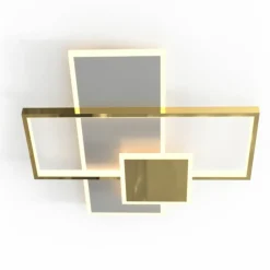 Sklep Kaja Geometryczna, złota lampa sufitowa LED MX4463-3-3YYCGT SALO | Kaja* Lampy Led|Plafony Nowoczesne