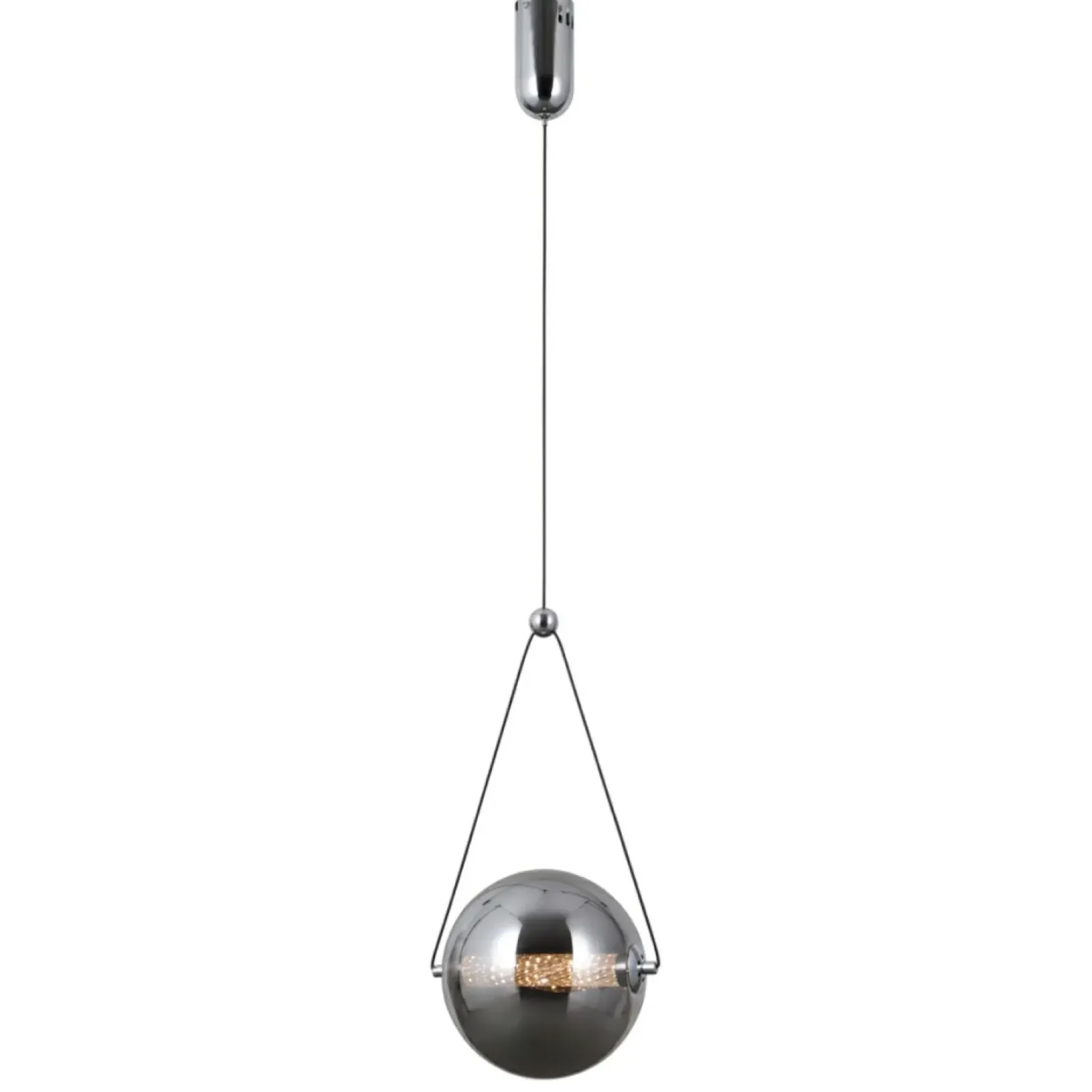 Sklep Kaja Grafitowa lampa wisząca, ledowa PND-34361-M-CH-SG z serii RASTIA Sale