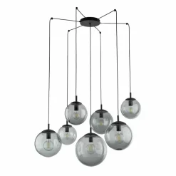 Sklep Kaja Grafitowe, szklane klosze na zwisach TK 5385 ESME GRAPHITE | Kaja Cheap