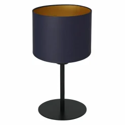 Sklep Kaja Granatowa lampa stołowa, idealna do sypialni LX 3572 z serii ARDEN* Lampki Stołowe Z Abażurem|Tradycyjne Lampki Stołowe
